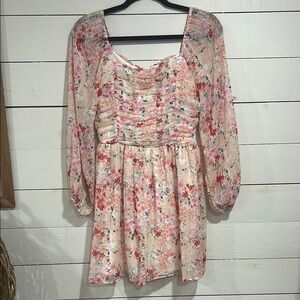 Floral Long Sleeve Dress